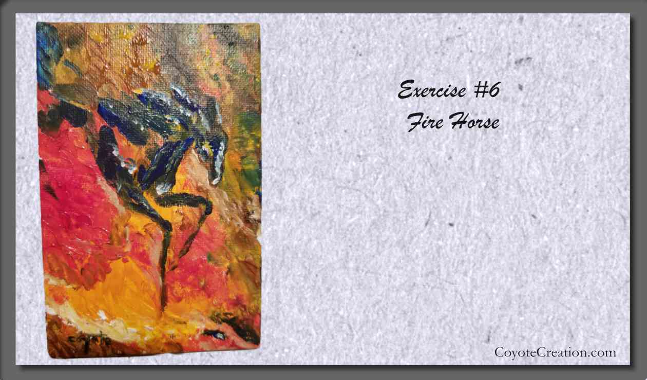 PAINTING EXERCISE #6 Fire Horse
