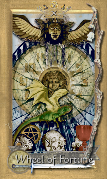 The Wheel of Fortune Major Arcana Tarot Card