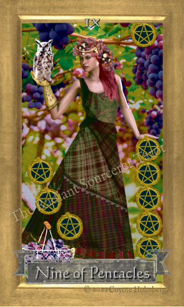 The Nine of Pentacles