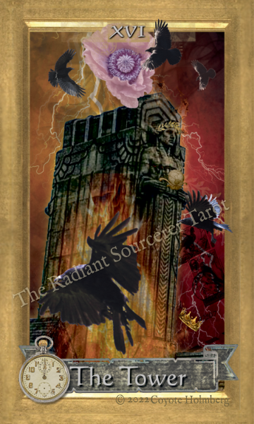 The Tower Major Arcana Tarot Card 